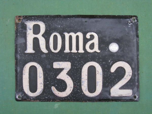 09. targa diplomatica italiana 1936 (GALLINA)